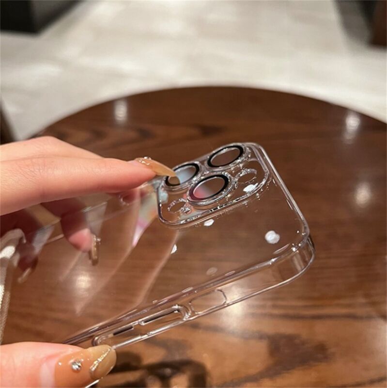 For iPhone 14 13 12 11 Pro Max PC Clear Case Shockproof Slim Camera Full Cover Hard