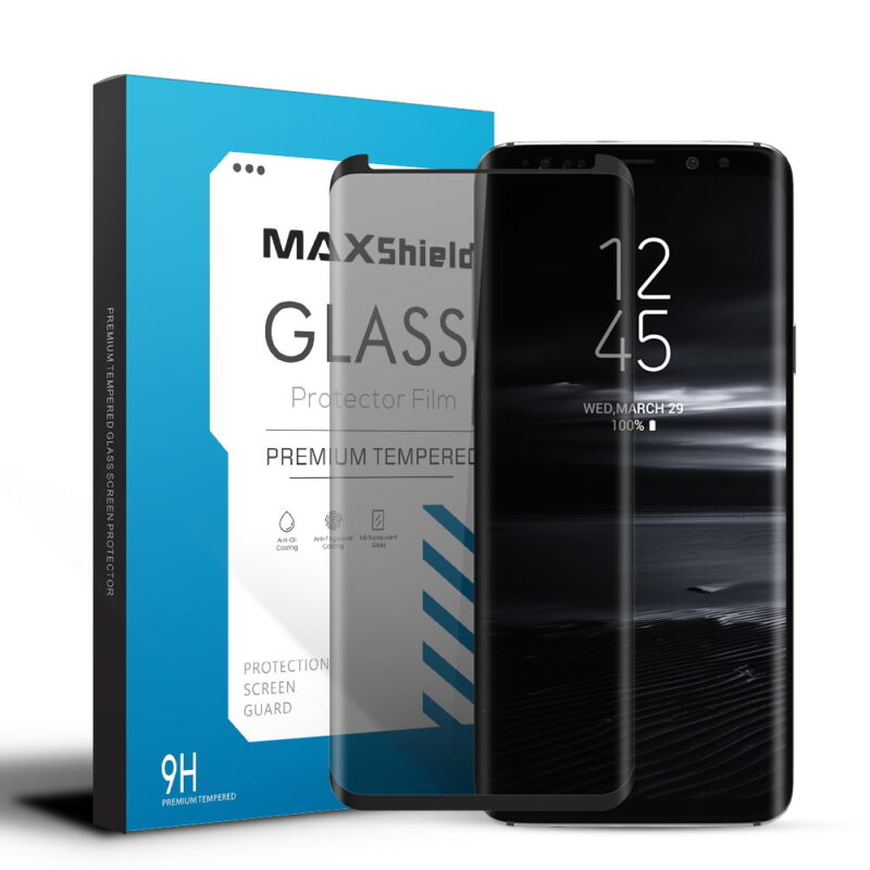 MAXSHIELD Privacy Glass Screen Protector For Samsung Galaxy S23 S22 S21 FE Plus Ultra