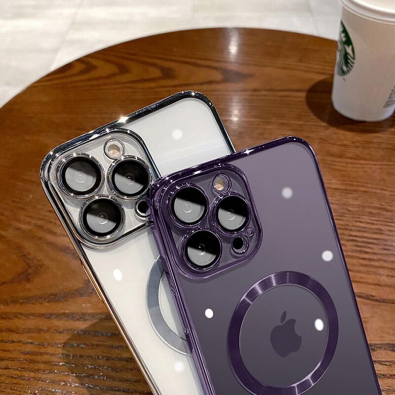 For iPhone X/XS 7/8 Magnetic Case Clear Slim Shockproof Case Cover