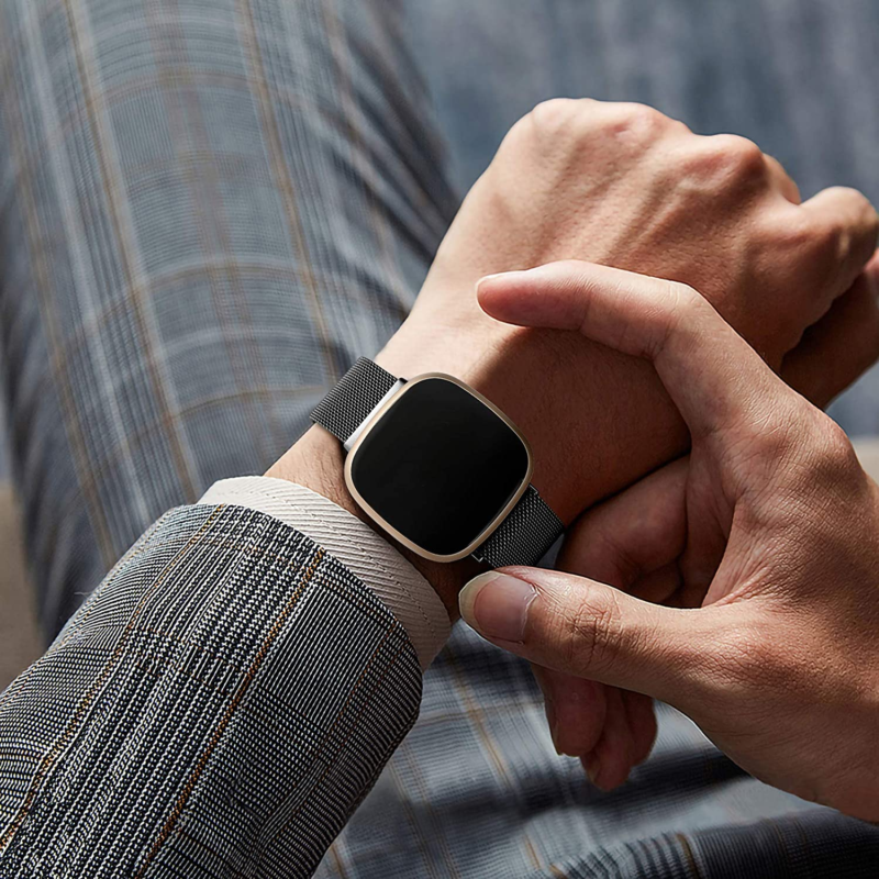 For Fitbit Versa 3 4 Sense 2 Band Milanese Stainless Steel Lock Watch Wrist Band