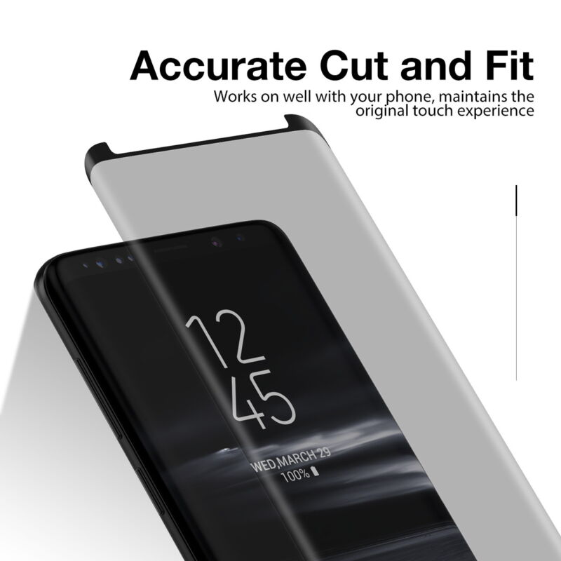 MAXSHIELD Privacy Glass Screen Protector For Samsung Galaxy S23 S22 S21 FE Plus Ultra