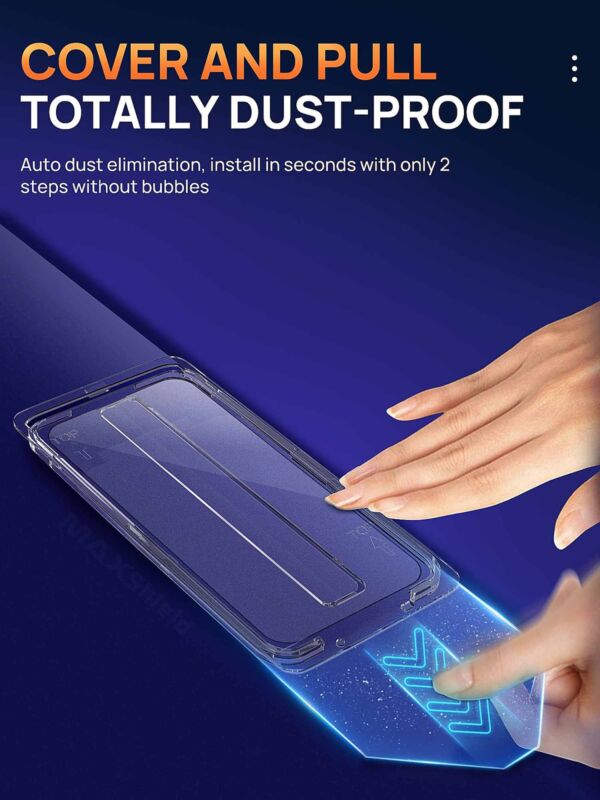 [Auto Alignment Kit] For iPhone 14 Pro Max 13 12 11 XS XR Glass Screen Protector