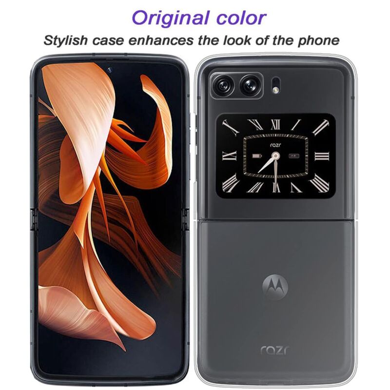 For Motorola Moto Razr 5G 2022 Clear Case Hard Shockproof Back Cover Protector