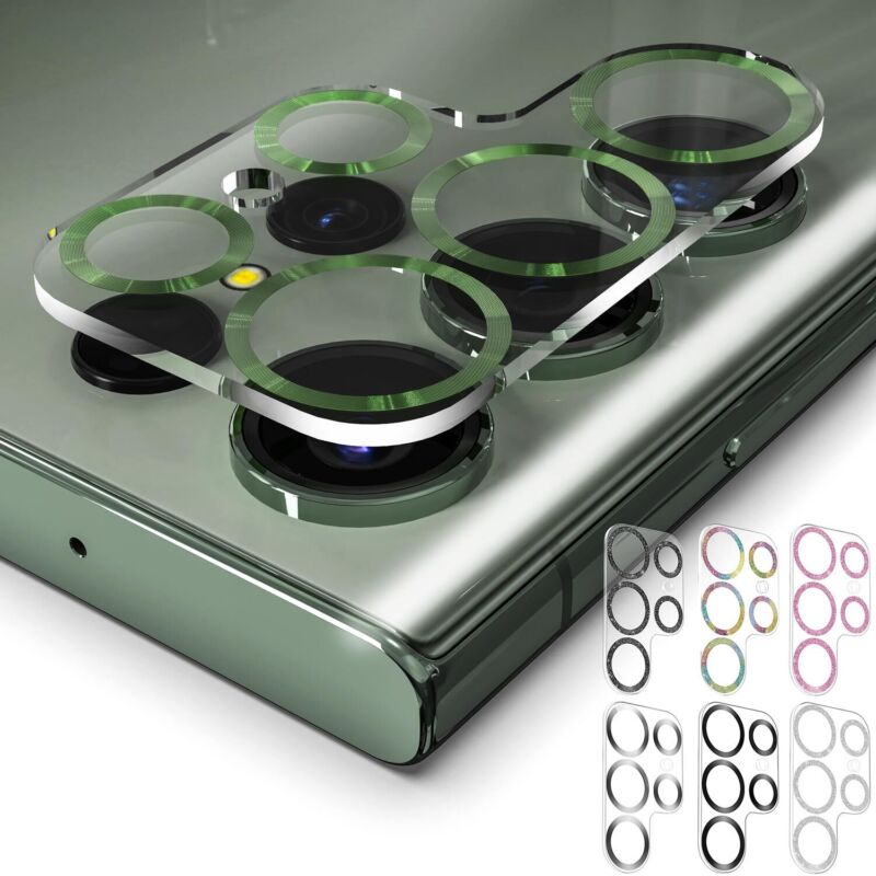 MAXSHIELD For Samsung Galaxy S23 Plus Ultra Camera Lens Metal Glass Protector