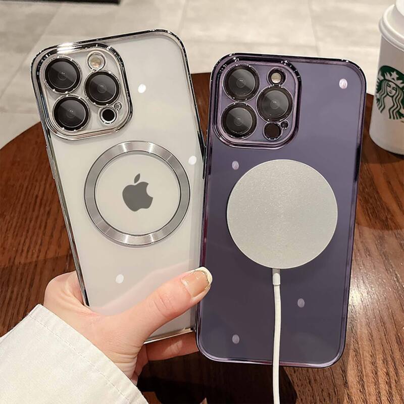 For iPhone X/XS 7/8 Magnetic Case Clear Slim Shockproof Case Cover