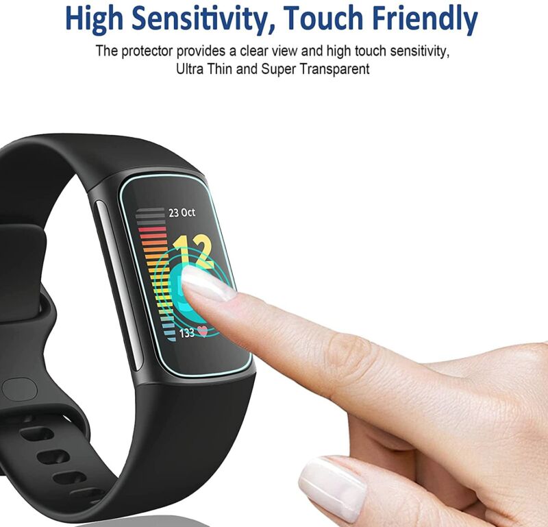 3X For Fitbit Inspire 3 Full Coverage Hydrogel Crystal HD Film Screen Protector