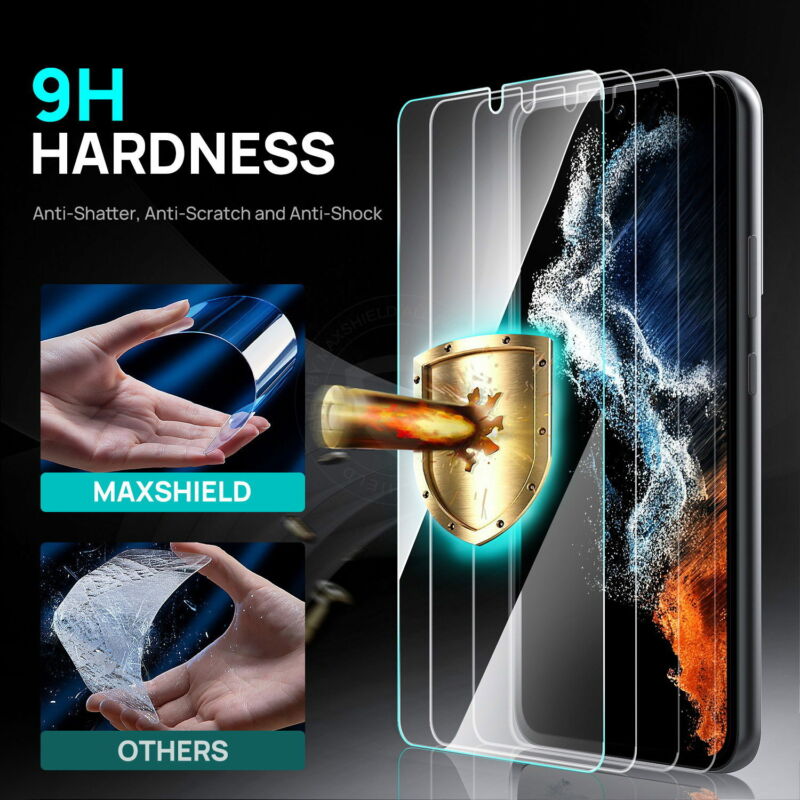 For Galaxy S23 Plus Ultra Tempered Glass Screen Camera Lens Protector
