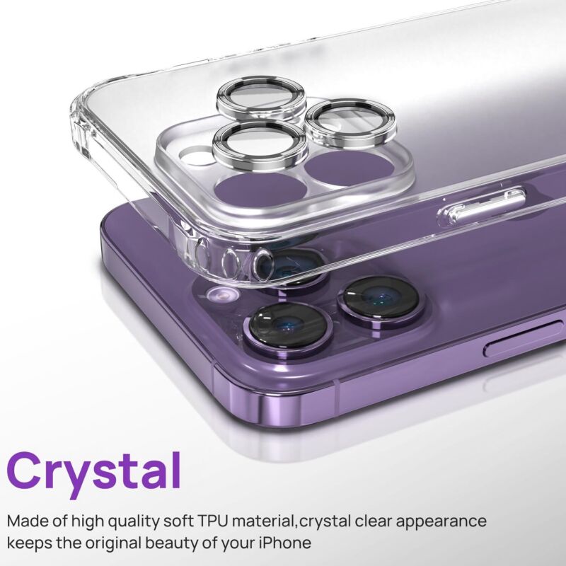 For Apple iPhone 14 Plus 13 12 11 Pro Max Clear Magnetic Case Shockproof Cover