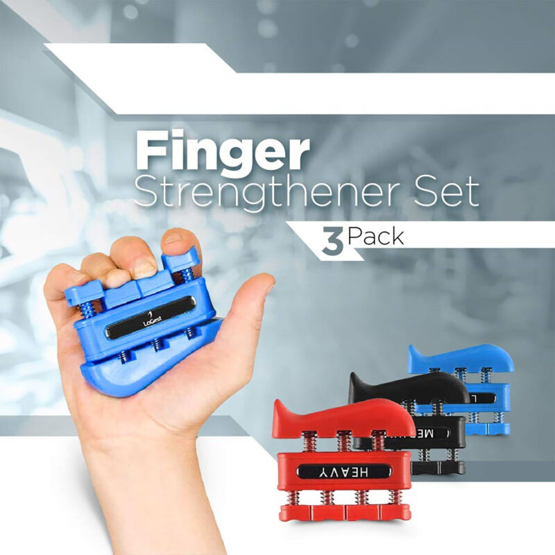 Finger Exerciser Forearm Hand Strengthener Hand Grip Workout Training Fitness