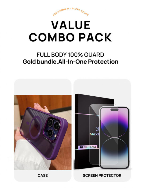 For iPhone 14 13 Pro Max Plus Clear Magsafe Case Plating Magnetic Shockprof Cover