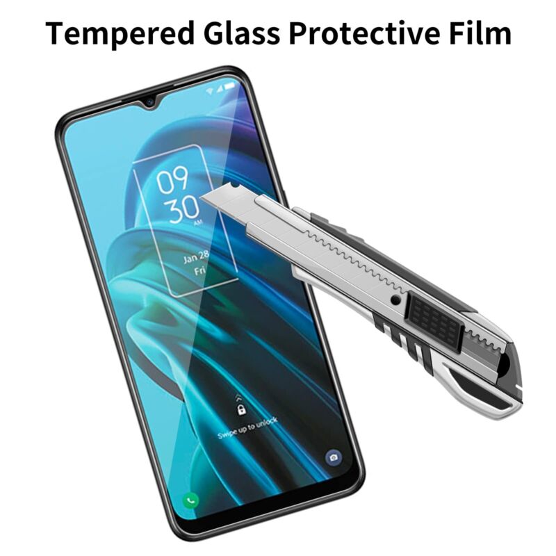 2X For TCL 30 5G Full Cover Tempered Glass Screen Protector