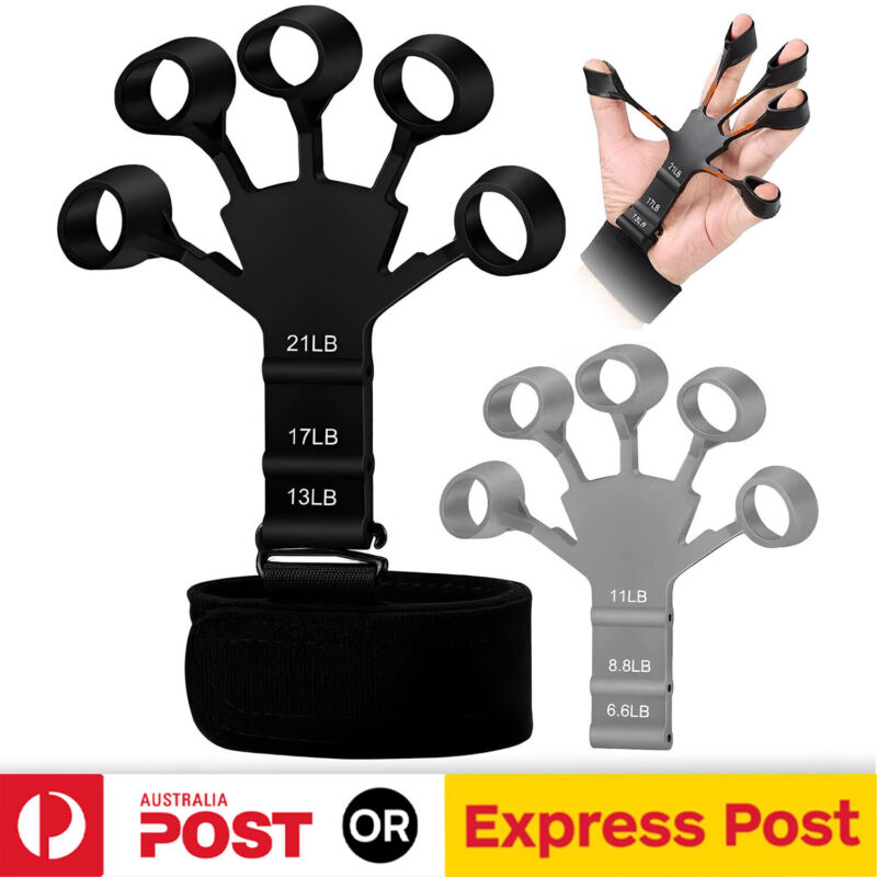 Finger Exerciser Strength Gripper Forearm Trainer Hand Grip Strengthener Therapy