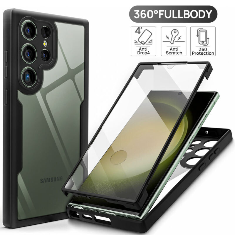 For Galaxy S23 S22S21 FE Ultra Plus A13 A73 A53 Shockproof Rugged 360 Full Body Case Cover