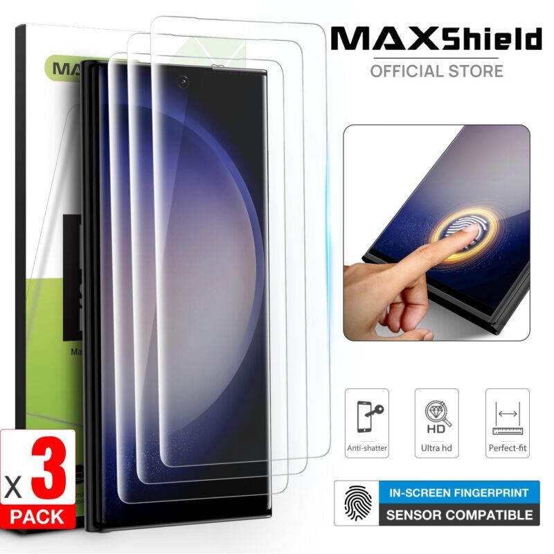 [3 Packs] For Galaxy S23 Plus Ultra Hydrogel Film Screen Protector