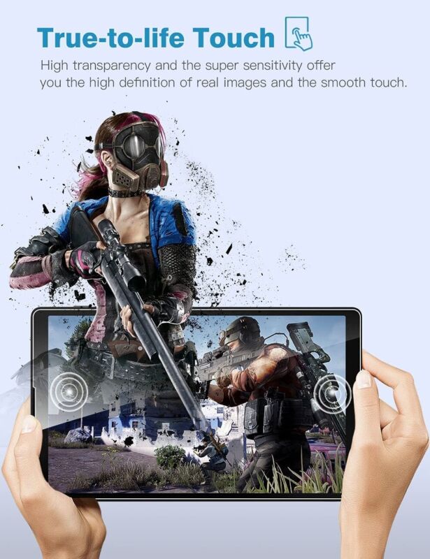 For Samsung Tab S8 Tempered Glass Screen Protector Full Cover