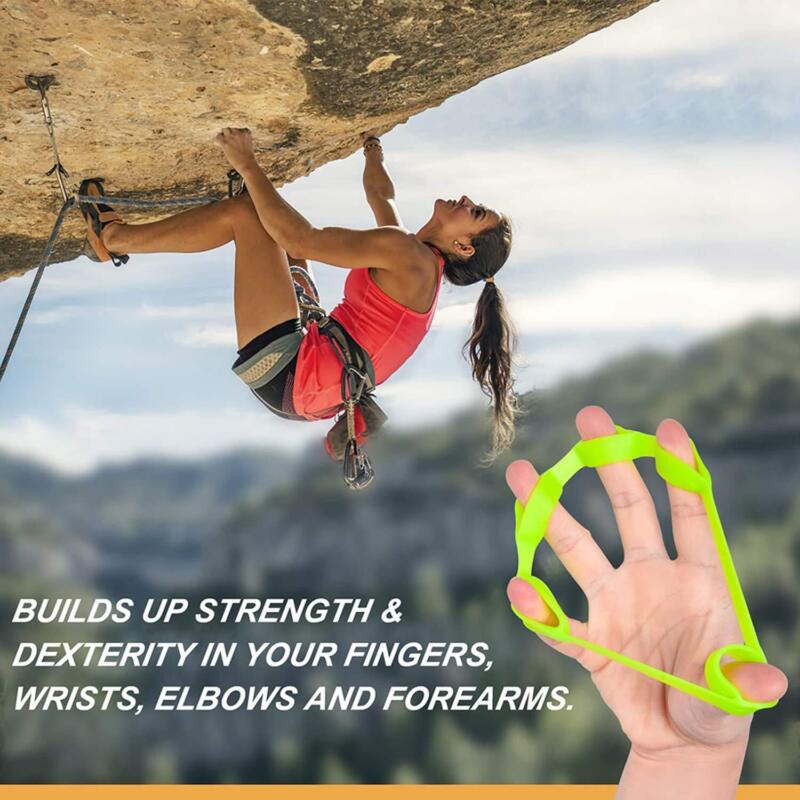 Finger Hand Exerciser Strengthener Wrist Forearm Grip Trainer Resistance Therapy