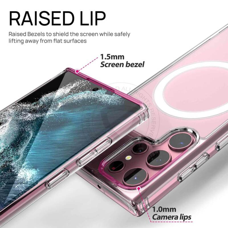 For Samsung Galaxy S22 Ultra Plus Case Clear Magsafe Shockproof Magentic Cover