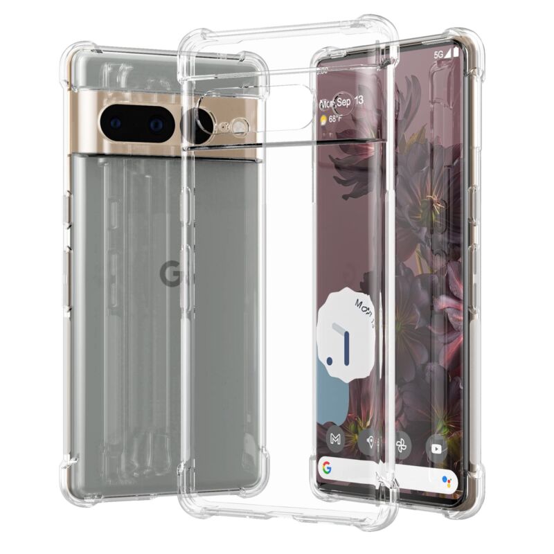 MAXSHIELD For Google Pixel 7 Pro Case Clear Luxury Shockproof Slim Soft Cover