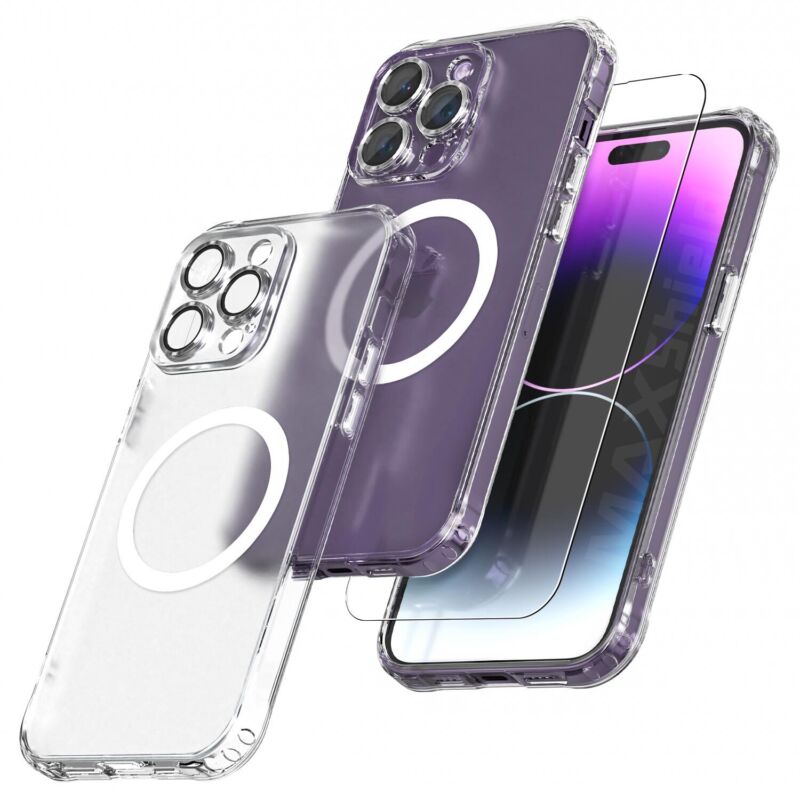 For Apple iPhone 14 Plus 13 12 11 Pro Max Clear Magnetic Case Shockproof Cover