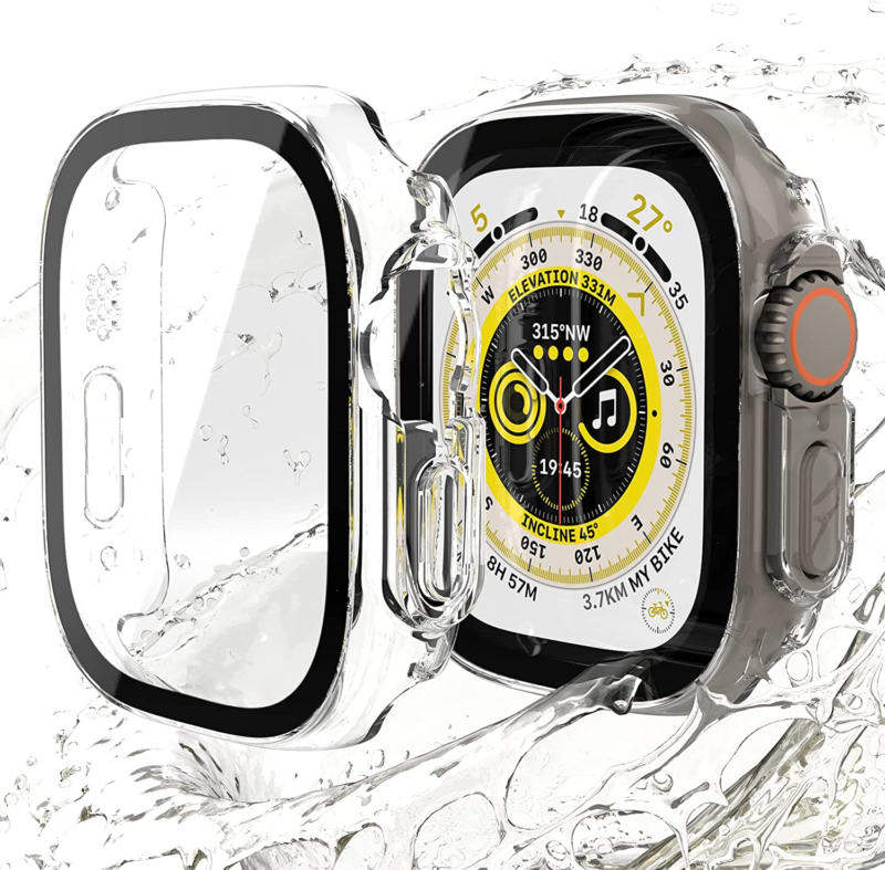 For Apple Watch Ultra 8 7 6 SE Glass Case Cover Screen Protector
