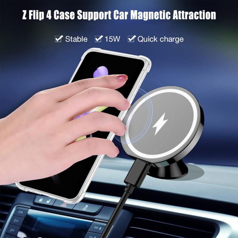 For Samsung Galaxy Z Fold 4 5G Case Magnetic Clear Shockproof Magsafe Cover