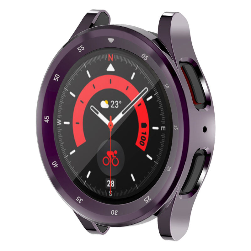 For Samsung Galaxy Watch 5 Pro 45mm Full Cover Screen Protector Case Cover