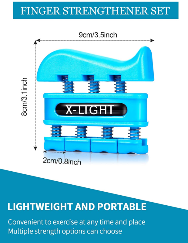 Finger Exerciser Forearm Hand Strengthener Hand Grip Workout Training Fitness