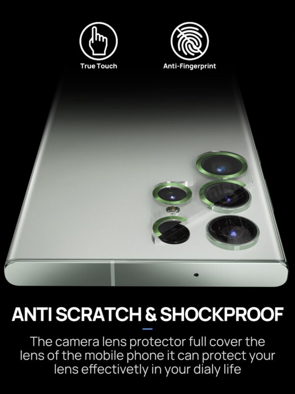MAXSHIELD For Samsung Galaxy S23 Plus Ultra Camera Lens Metal Glass Protector