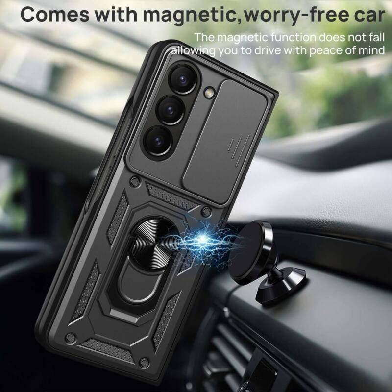 For Samsung Galaxy Z Flip Fold 5 4 5G Case Shockproof Rugged Ring Holder Cover