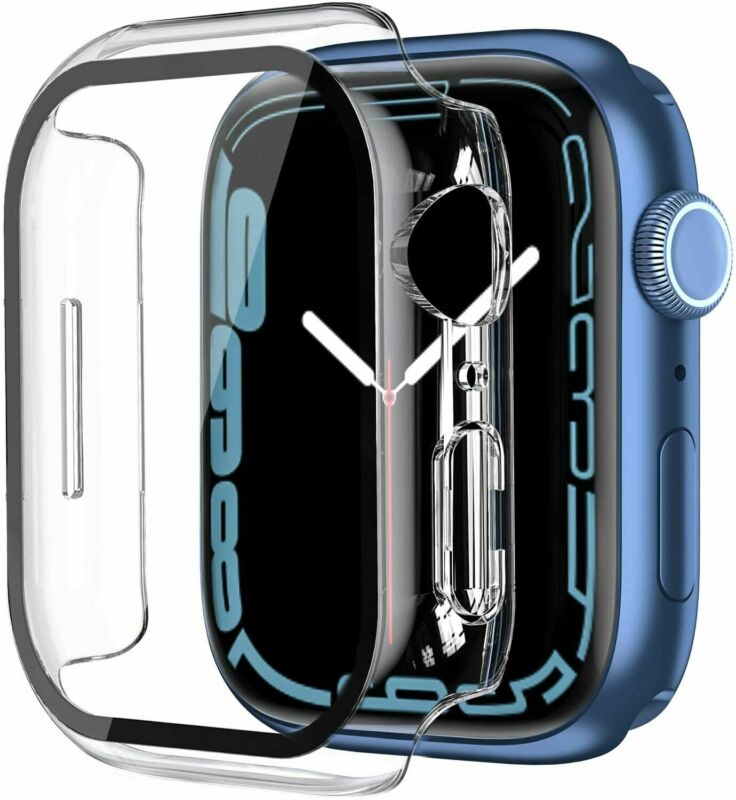 For Apple Watch 8 7 SE 2022 6 49mm Glass Case Cover Screen Protector