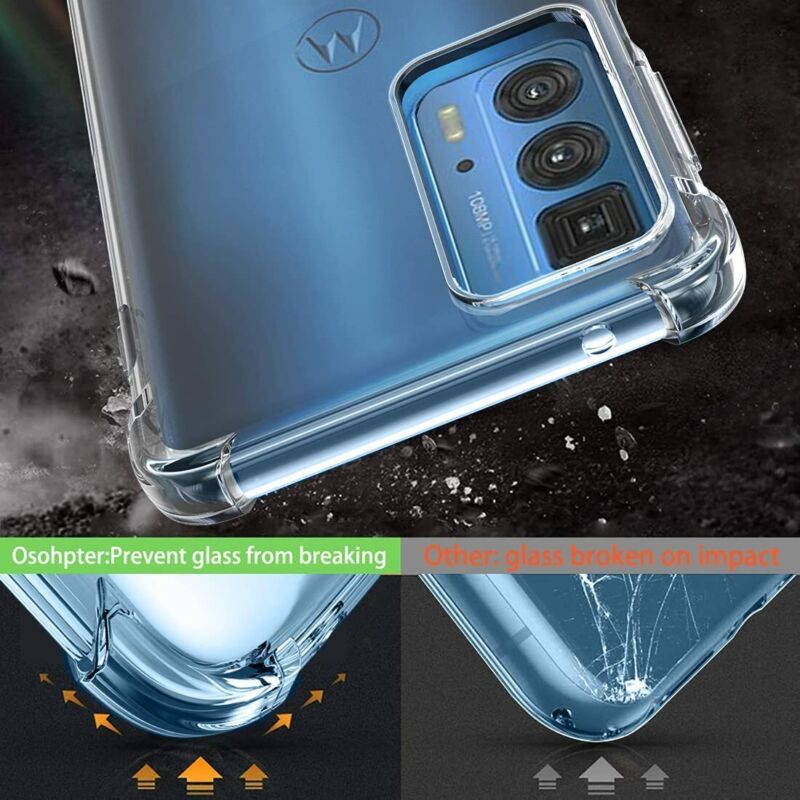 For Motorola Moto Edge Fusion 30 Clear Shockproof Slim Case Cover