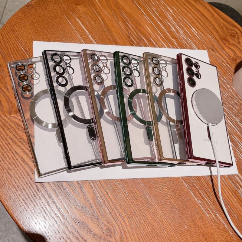 For Samsung Galaxy S23 Plus Ultra S22 5G Shockproof Mag Safe Magnetic Case Cover