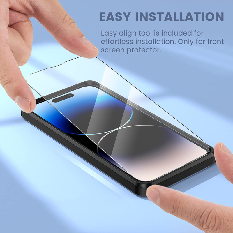 2X For iPhone 14 Pro Max Tempered Glass Back Screen Protector Lens Camera
