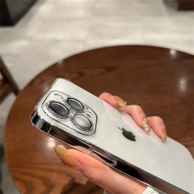 For iPhone 14 13 12 11 Pro Max PC Clear Case Shockproof Slim Camera Full Cover Hard
