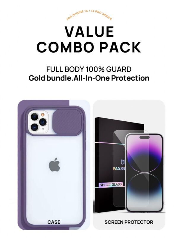 For iPhone 14 Series Case Rubber Clear Lens Camera Protector Slim Cover