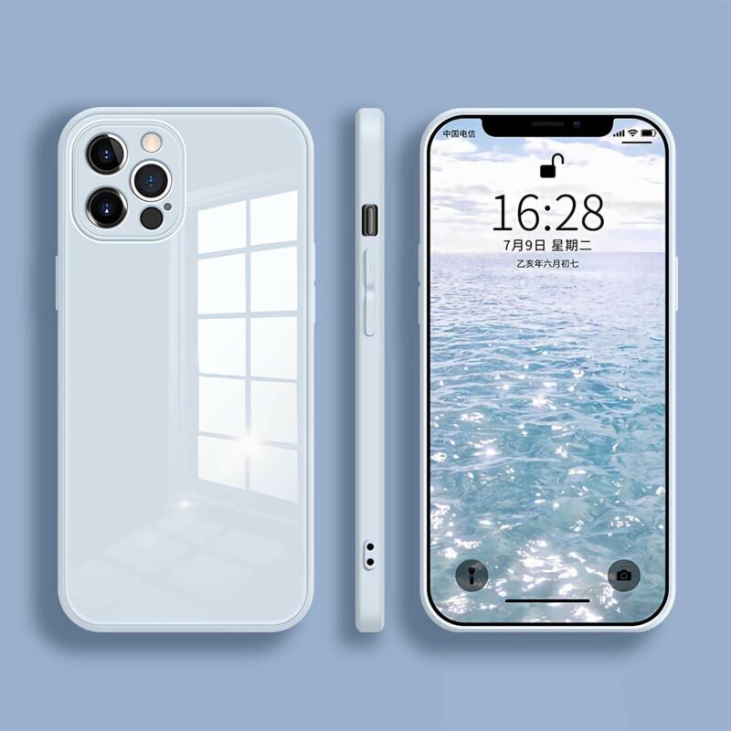 For iPhone 14 Pro Max Case Hybrid Luxury Shockproof Tempered Glass Cover