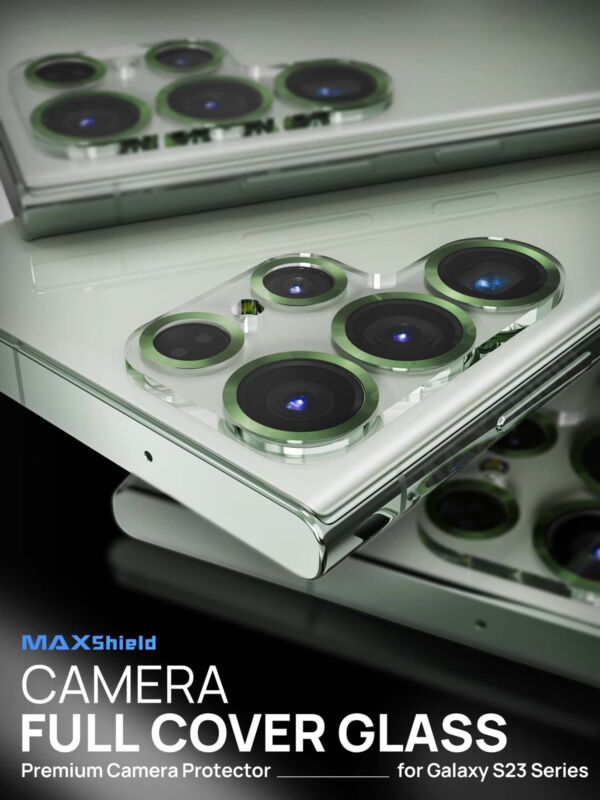 MAXSHIELD For Samsung Galaxy S23 Plus Ultra Camera Lens Metal Glass Protector