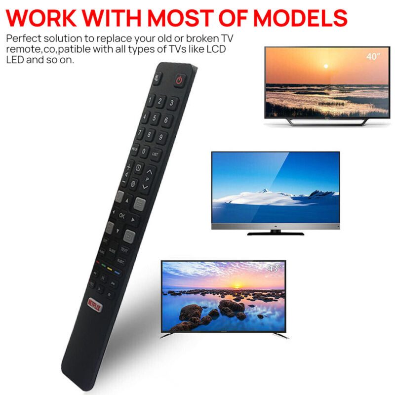For TCL TV Remote RC802N ARC802N YUI1 For All TCL TV 65C2US 75C2US 43P20US LED