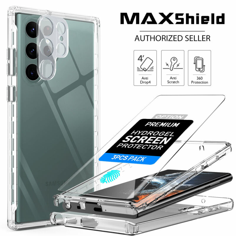 For Galaxy A54 A34 A14 5G Case Clear Shockproof 360 Full Body Cover