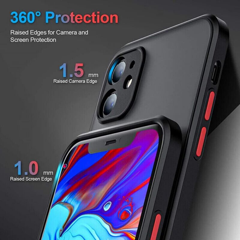 Shockproof Armor Matte Case Slim Cover For iPhone 14 Plus 13 12 11 Pro Max Case
