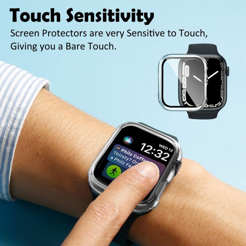For Apple Watch Ultra 8 7 6 SE Glass Case Cover Screen Protector