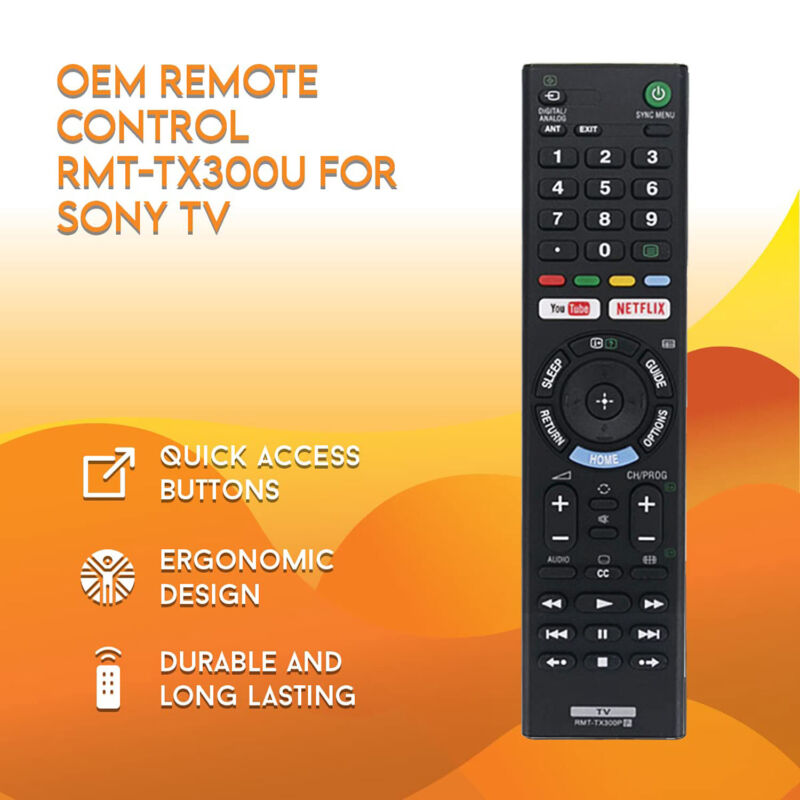 GENUINE SONY REMOTE CONTROL For ALL SONY TV NETFLIX Bravia 4k Ultra HD Smart AU