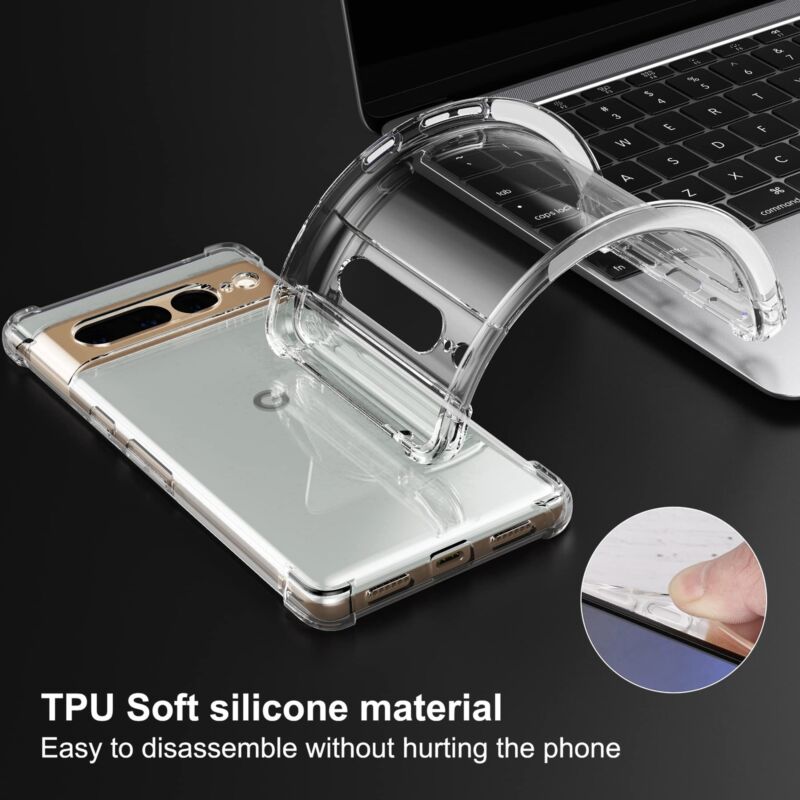 MAXSHIELD For Google Pixel 6 Pro 6A Case Clear Luxury Shockproof Slim Soft Cover
