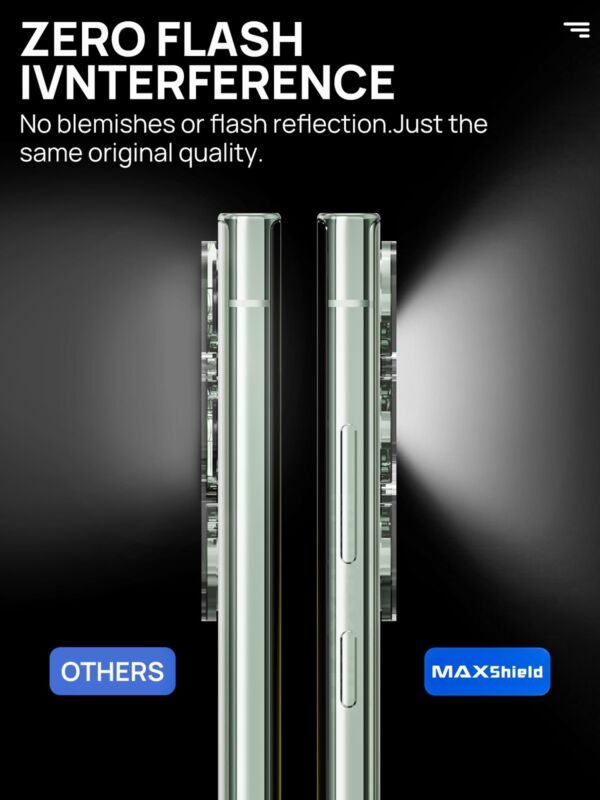 MAXSHIELD For Samsung Galaxy S23 Plus Ultra Camera Lens Metal Glass Protector