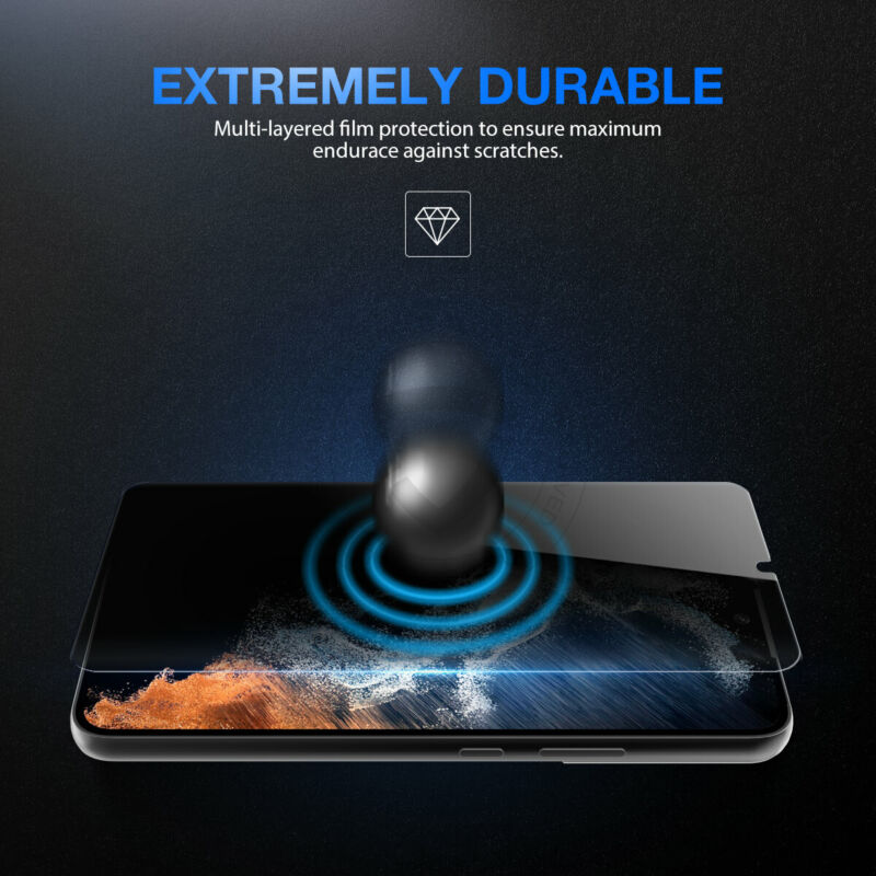 [2 Packs] For Galaxy S23 Plus Ultra Anti-Spy Privacy Screen + Lens Protector