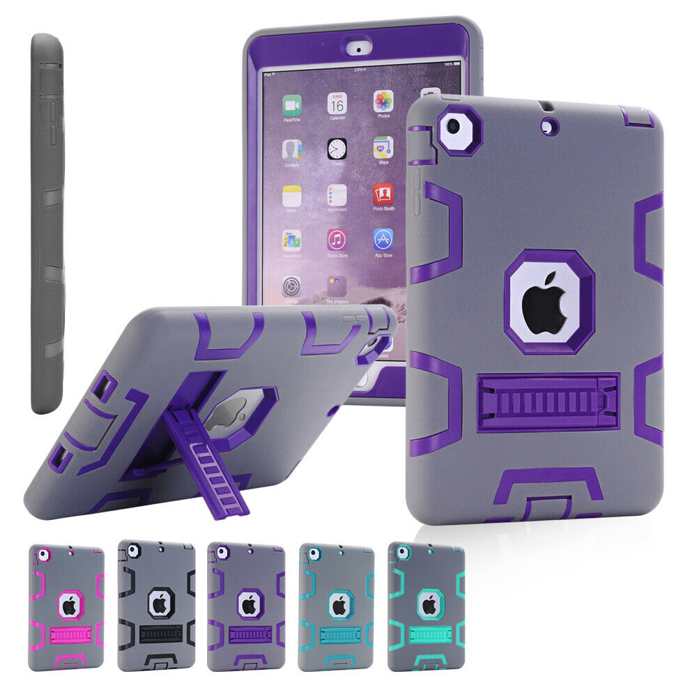 Kids Shockproof Case Heavy Duty Tough Kick Stand Cover for iPad Air