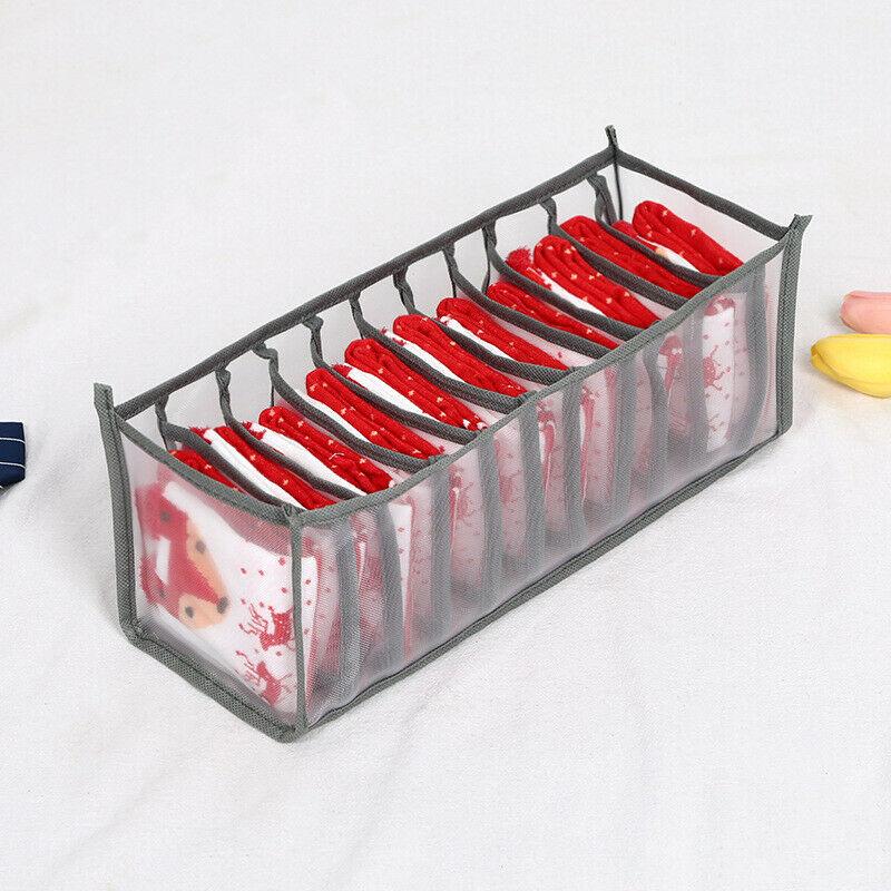 Foldable Drawer Organizer Divider Bra Sock Underwear Storage Closet Wardrobe Box