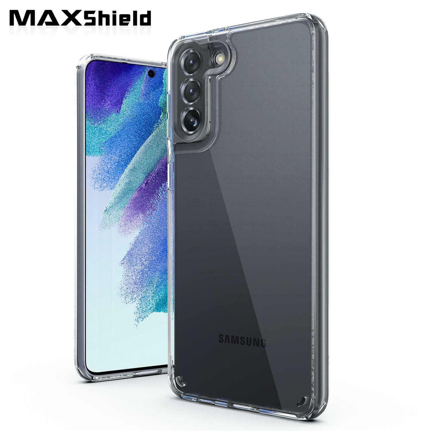 Fr Samsung Galaxy S21 FE Case Hard Clear Slim Cover+Lens Camera Screen Protector