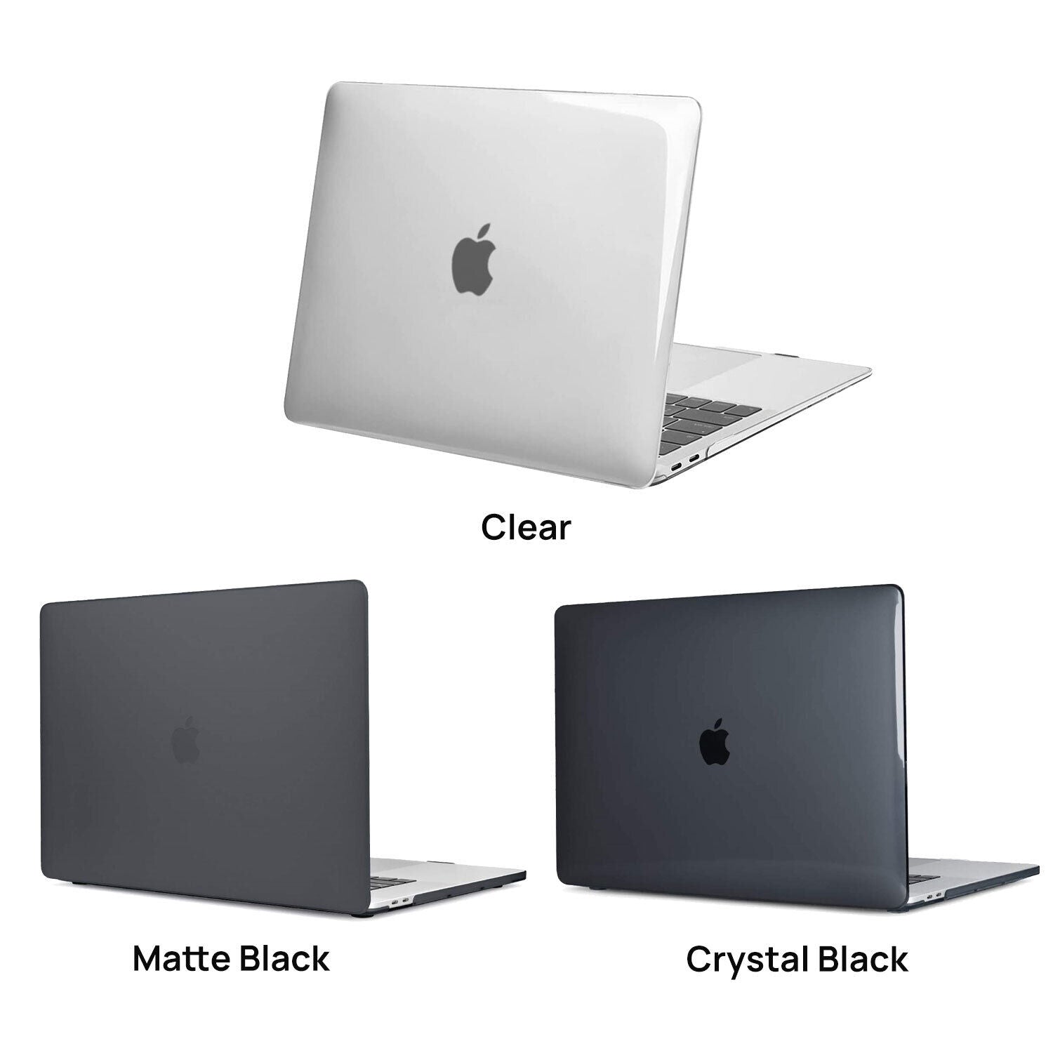 For Macbook Air M2 13.6'' A2681 Matte Crystal Black Case Cover Hard Shell 2022