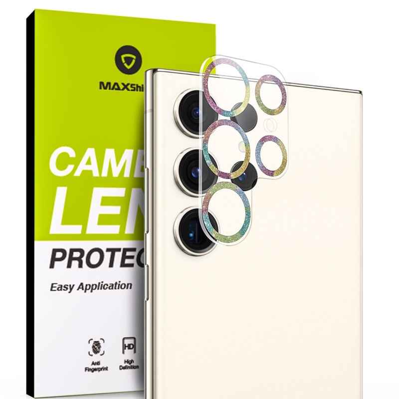 MAXSHIELD For Samsung Galaxy S23 Plus Ultra Camera Lens Metal Glass Protector